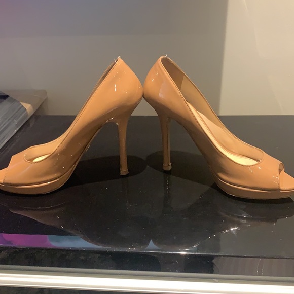 Prada nude patent platform peep toes - Picture 6 of 6
